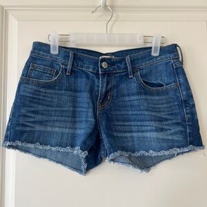 Old Navy Blue Jean Shorts with Frayed Hem